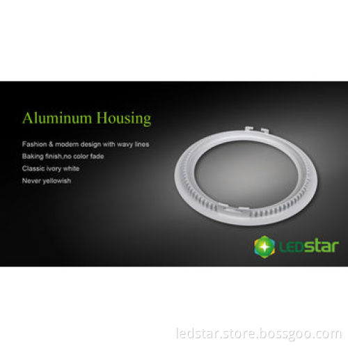 3022 SMD 20W LED Downlight, 80Ra Color Rendering Index, Ultra-thin, 90lm/W Luminous Efficiency
